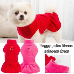 Dog Apparel Lovely Pet Outfits Princess Dress Supplies Dogs Skirt Clothing Winter Outdoor Pullover Warm