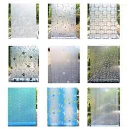 Window Stickers Frosted Decorative Film Privacy Glass Opaque Wide 45cm 100cm Self Adhesive Waterproof Home Decor