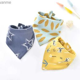 Bibs Burp Cloths Baby bib and Burp Cloths organic cotton Bandana Drool cartoon baby girl boy feeding apron Saliva towel newborn bib WX