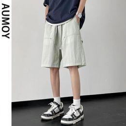 Baggy Pants Man Sportswear for Men Running Fashion Elegant Mens Bermuda Shorts Streetwear Cargo Clothing 240514