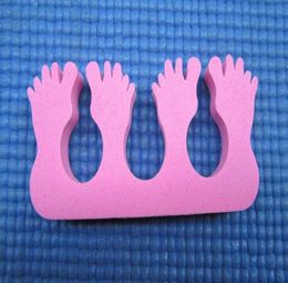 50 pcslot pinkfoot Nail Art Soft Finger Toe Separator for nail care Manicure9153783