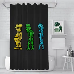 Shower Curtains Everyones A Wally Combo ZX Spectrum Waterproof Fabric Creative Bathroom Decor With Hooks Home Accessories