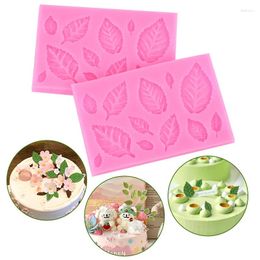 Baking Moulds 3D Rose Leaves Shape Silicone Mould DIY Handmade Fondant Sugarcraft Dessert Chocolate Kitchen Mould Cake Decorating Tools