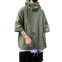 Men's Hoodies Sweatshirts Dropshipping!!! Mens floral hoodie half sleeved top with soft large pocket loose T-shirt suitable for daily wearL2405