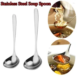 Spoons 1pc 304 Stainless Steel Spoon Soup Rice Long Handle Tableware Set Kitchen Utensils