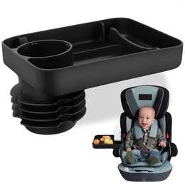 Plates Car Seat Snack Tray With Cup Holder Silicone Kids Travel Portable