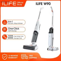 Robotic Vacuums ILIFE W90 cordless wet dry cleaning intelligent washing mop robot 5500Pa suction 1-minute self-cleaning large dual water tank WX