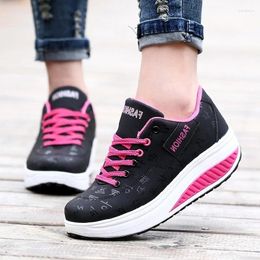 Casual Shoes Women Fashion Sport Breathable Shake Fitness Platform Sneakers Running Zapatos De Mujer