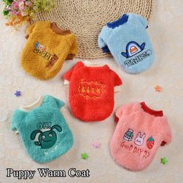 Dog Apparel Winter Warm Pet Clothes Soft Plush Coat Puppy Kitten Clothing For Small Medium Dogs Chihuahua