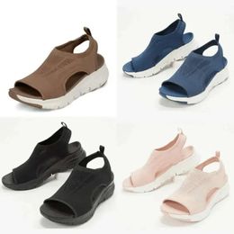 Summer Sport Sandals Washable Slingback Orthopaedic Slide Women Platform Soft Wedges Shoes Casual Footwear Comfortable PUSandals saa PU