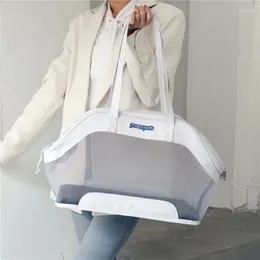 Cat Carriers Bag Pet Transparent Fashion Breathable Dog Out Portable Hand-carrying Space Cage Food