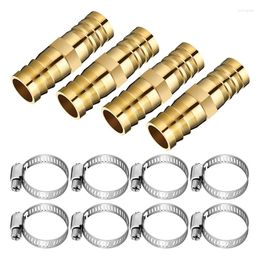 Hooks 12 Pieces Hose Repair Connectors With Claps Brass Garden Kit Fitting Water Solid Female