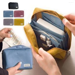 Storage Bags Waterproof Financial Management Coin Purse Wallet Bag Bankbook Cosmetic Cable