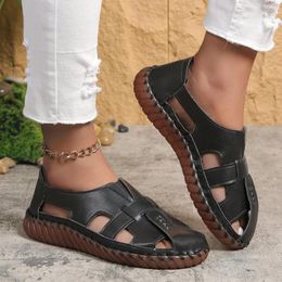 Casual Shoes Women Sandals Summer Flat Comfortable Non-slip Loafers Breathable Solid Colour Walking Sapatenis Feminino Platform
