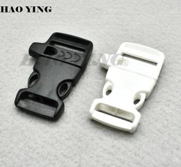 50pcslot 34quot Emergency Side Release Whistle Buckles For Paracord Bracelet Outdoor sports Bracelet accessories7115689