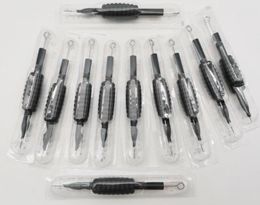 9RS 19MM 35Pcs Silicon tattoo needle grip tip Black color Disposable tattoo tubes Grips With Needles94815316537500