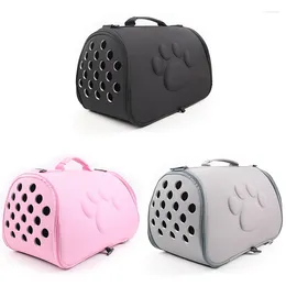 Cat Carriers Dogs Folding Pet Carrier Cage Collapsible Puppy Crate Handbag Carrying Bags Pets Supplies Transport Accessories