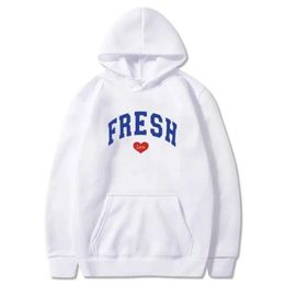 Men's Hoodies Sweatshirts Studiolo Triplet Fresh Love Hoodie 2024 New Long sleeved Street Clothing Mens and Womens Hoodies Fashion Hoodies