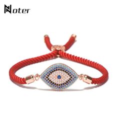Luxury Evil Eye Micro Crystal Bracelet Red Thread String Turkey Ethnic Braclet For Women Girls Hand Lucky Turkish Jewelry4067102