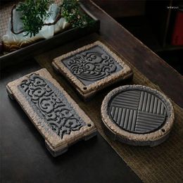 Tea Trays Gilt Retro Ceramic Tray Dry Soak Japanese Teapot Base Water Storage Type Small Table Set