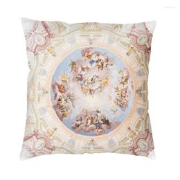 Pillow Renaissance Ceiling Art Throw Case 50 50cm For Living Room Sofa Vintage Gods Angels Fresco Cover Soft Pillowcover