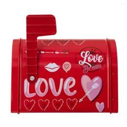 Party Favor Valentine Day Gift Box Romantic Love Printed Mailbox Tinplate For Valentine's Wedding Birthday Candy Chocolate