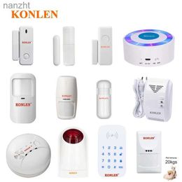 Alarm systems Wireless door and window <strong>alarm infrared</strong> PIR motion sensor fire smoke photoelectric gas leakage detector 433mhz Conlon series WX