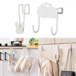 Hooks Durable Iron For Kitchen Cabinets Door Multipurpose Hook Convenient Mount Towel Hangers Hat