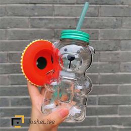 Wine Glasses Glass 500ml Lovely Appearance Multi-function Unique Design High Quality Material Novelty Pipette Cup Gift For Bear