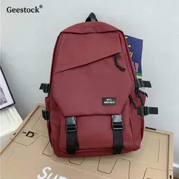 Backpack Geestock Men's Waterproof College Laptop Oxford Travel Bags Notebook Backpacks Multiple Pocket School Bag