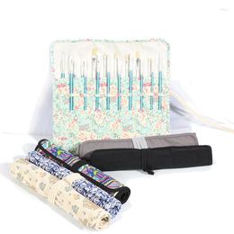 Storage Bags Rolled Paint Brushes Pencil Bag Thick Canvas Holder Organiser Perfect For Brush Makeup 2024
