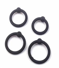 massage 4pcsset silicone cock ring for man stretchy penis lock sleeve adult product male delay ejaculation sex toys for men cockr22697045