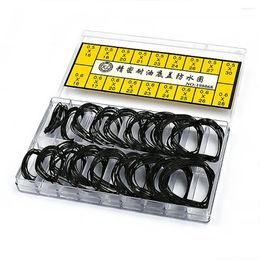 Watch Repair Kits 200pcs Black Rubber O Ring Washer Gasket Sealing O-Ring With Box