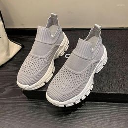 Casual Shoes For Women 2024 Mesh Women's Vulcanize Breathable Sport Ladies Round Head Female Solid Colour