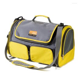 Cat Carriers Korean Pet Shoulder Bag Puppy Outing Carry Portable Breathable Large Space Outdoor Products Mochila Para Gatos