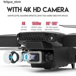 Drones New E88Pro RC Drone 4K Professional with 1080P Wide Angle Dual HD Foldable Camera RC Helicopter WIFI FPV Height Maintaining Apron Sales S24513