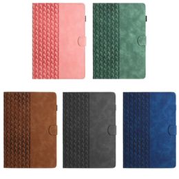 Mini6 Imprint Cube Leather Wallet Cases For Ipad 10.9 5 6 8 9 10.2 10.5 Pro 11 inch Air4 Mini 6 5 4 3 2 1 Square Shockproof Credit ID Card Slot Holder Flip Cover Pouch Purse