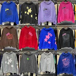 Designer homens mulheres moletom de capuz jovem bandido 555555 morco de moletom Hip Hop Sports Pontas de espuma feminina impressão de camisetas
