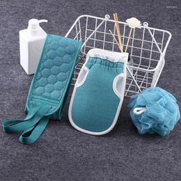 Towel Bathroom 3pcs Set Bath Exfoliating Gloves Thick Long Strip Soft Back Towels Fast Foaming Bathing Ball Showering Helper