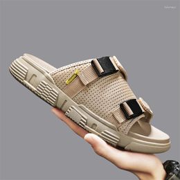 Sandals Stylish Brand Male Slippers Soft Open-toe Summer Beach Casual Shoes Slides Original Men Flip-flop Men's