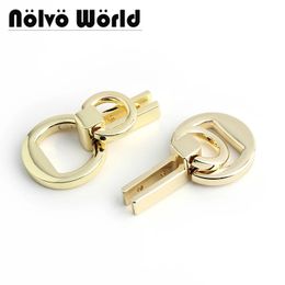 20100pcs 51x30mm Bags light gold heavy duty 2 rings metal leather accessories sewing belts strap crafts 240429