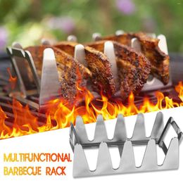 Tools Easy Cleaning Stainless Steel Multi-Function Grill Rack Barbecue Grilling Frying Outdoor Picnic Equipment
