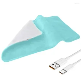Blankets USB Heated Blanket 10W Super Soft Fast Heating Electric Plush Throw Breathable Machine Washable