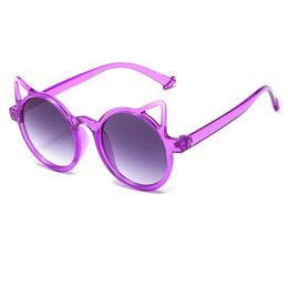 Children Cute Sunglasses Girls Summer Boys Cat ear sunglasses fashion sweet kids beach sunglasses