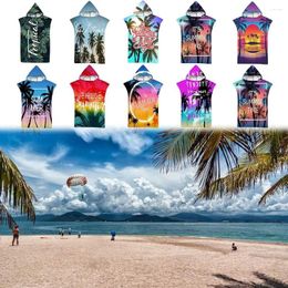 Towel Adult Swimming Pool Cape Tree Printing Microfiber Fabric Face Wash Beach Cloth Absorbent Bath Towels Washing