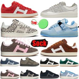 OG Original 00s 00 Forum Low Bad Bunny Suede Leather Casual Shoes Low Vintage Pink Easter Egg Crystal White Black Gum Sports Designer Sneakers Trainers 45