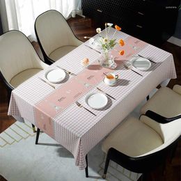 Table Cloth European Style Waterproof Oil Proof Scald And Wash Free Tablecloth Household Circular Large Round