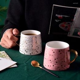 Mugs Ceramic Coffee Mug Milk Cup Drinkware Starry Sky Pattern Teacup Simple And Creative Akuhome WF HY