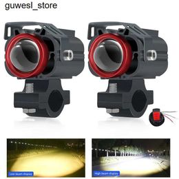Night Lights Motorcycle LED headlights spotlights projectors lenses fog lights additional electric driving assistance lights for off-road 4X4 ATVs S240513