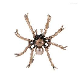 Brooches Delicate Spider Brooch High-grade Pearl Metal Corsage Clothing Accessories Collar Pin Jewellery To Send Friends